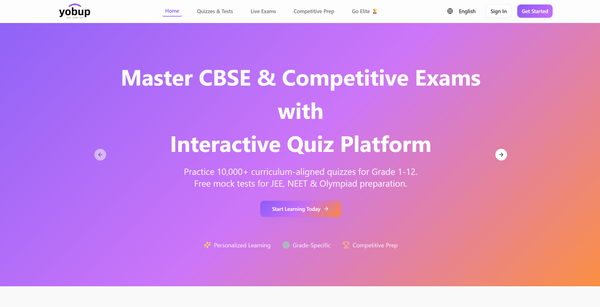 yobup Launches Comprehensive Mock Exam Series: Revolutionizing CBSE & Competitive Exam Preparation